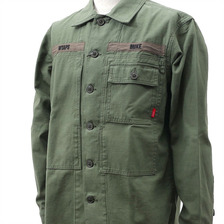 WTAPS HBT LS/SHIRT.COTTON.SATIN 171LTDT-SHM02 OD画像