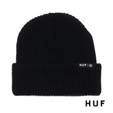 HUF USUAL BEANIE BLACK画像
