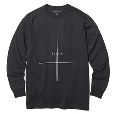 BLACK SCALE CROSSED LONG SLEEVE T-SHIRT (BLACK)画像
