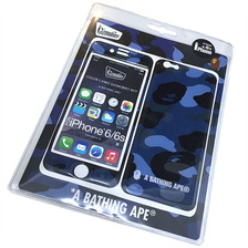 A BATHING APE COLOR CAMO GIZMOBIES FOR I PHONE6/6S CASE NAVY 1C20-182-112画像