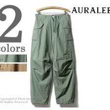 AURALEE WASHED FINX RIPSTOP FIELD PANTS A7SP03FR画像