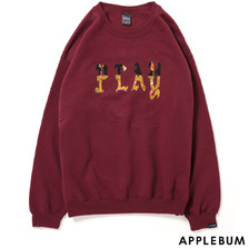 APPLEBUM &times; PLAY NY Crew Sweat BURGUNDY画像