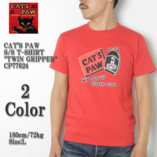 CAT'S PAW S/S T-SHIRT "TWIN GRIPPER" CP77624画像