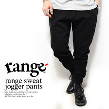 range sweat jogger pants BLACK RG16F-PT03画像