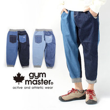 gym master デニム リブ クロップド パンツ G743336画像