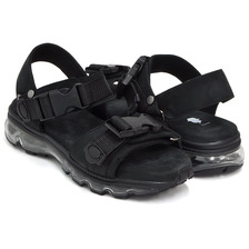 Tomo & Co &times; Name. AIR SOLE SANDAL BLACK NUBUCK / BLACK SOLE画像