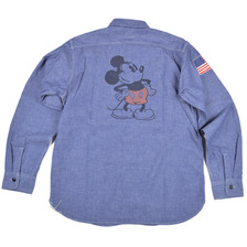 TOYS McCOY MILITARY CHAMBRAY SHIRT US 1928 "MICKEY MOUSE" TMS1703画像