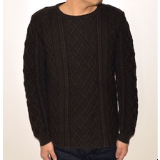 Hub&Spoke 強撚糸インディゴ裾ラウンドケーブル 371802画像