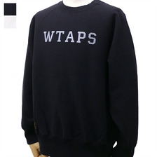 WTAPS DESIGN C-NECK COLLEGE.SWEATSHIRT.COTTON 171ATDT-CSM08画像