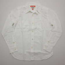 UES WHITE CHAMBRAY WORK SHIRT 500954画像