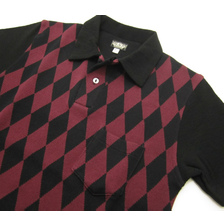 BLACK SIGN Diamond Panel Knit Sports Wear BSSN-17302B画像