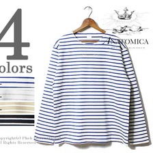 ANATOMICA MARNIER CREW NECK TEE L/S BORDER 530-521-16画像