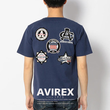 AVIREX PATCHED VARSITY T-SHIRT 6173295画像
