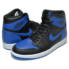 NIKE AIR JORDAN 1 RETRO HIGH OG BLACK/ROYAL-WHITE 555088-007画像