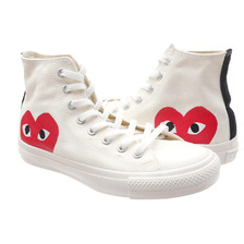 PLAY COMME des GARCONS × CONVERSE ALL STAR HI/PCDG WHITE画像