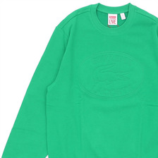 Supreme &times; LACOSTE Pique Crewneck KELLY GREEN画像