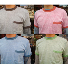 TOYS McCOY McHILL SPORTS WEAR COLOR HEATHER RINGER POCKET TEE TMC1735画像