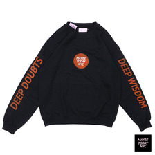 Maybe Today NYC Deep Doubts Sweater BLACK画像