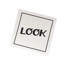 LQQK Studio × N.HOOLYWOOD Logo Sticker WHITE画像