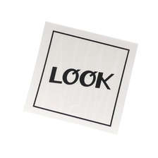 LQQK Studio &times; N.HOOLYWOOD Logo Sticker WHITE画像