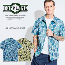 TOYPLANE S/S LEAF SAFARI SHIRT TP17-NSH01画像