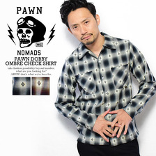 PAWN DOBBY OMBRE CHECK SHIRT 99103画像