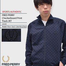 FRED PERRY SPORTS AUTHENTIC Checkerboard Print Track JKT J1519画像
