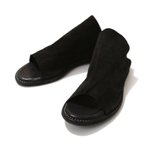 GUIDI OPEN TOE FLAT SOLE LEATHER KANGAROO E29C画像
