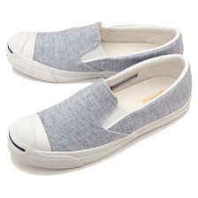 CONVERSE JACK PURCELL FRENCH-LINEN SLIP-ON BLUE 32263036画像