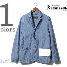 FRAIZZOLI シャンブレー ワークジャケット 700061-523/FZLM010887画像