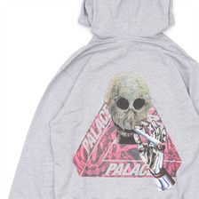 Palace Skateboards Skeleton Hoodie GRAY画像