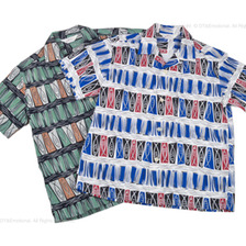 STAR OF HOLLYWOOD 半袖オープンシャツ FISH STRIPES SH37597画像