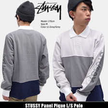 STUSSY Panel Pique L/S Polo 114963画像