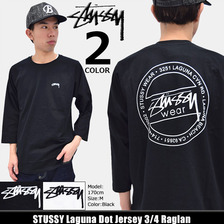 STUSSY Laguna Dot Jersey 3/4 Raglan 114962画像