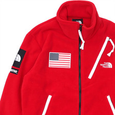 Supreme &times; THE NORTH FACE Trans Antarctica Expedition Fleece Jacket RED画像