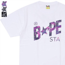 A BATHING APE TEXT COLOR CAMO BAPESTA TEE 1D30-110-047画像