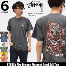 STUSSY Fire Dragon Pigment Dyed S/S Tee 1904034画像