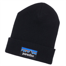 PARADIS3 Paradise Logo Knit Cap BLACK画像