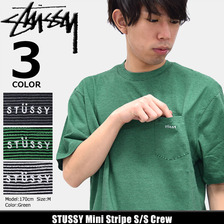 STUSSY Mini Stripe S/S Crew 114986画像