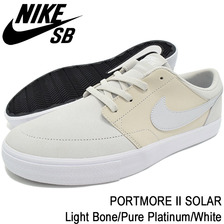 NIKE SB PORTMORE II SOLAR Light Bone/Pure Platinum/White 880266-041画像