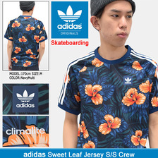 adidas Originals Sweet Leaf Jersey S/S Crew BK6264画像