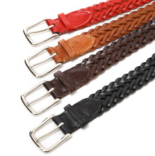 Whitehouse Cox COW HIDE 32mm PLAITED BELT P1127画像