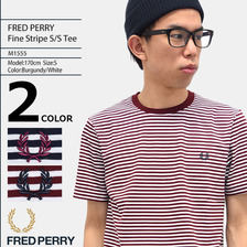 FRED PERRY Fine Stripe S/S Tee M1555画像