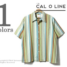 CAL O LINE マルチストライプ アロハシャツ CL171-071画像