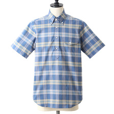 Scye oxford checkshort sleeve BD pull over shirts 5117-31555画像