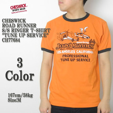 CHESWICK ROAD RUNNER S/S RINGER T-SHIRT "TUNE UP SERVICE" CH77684画像