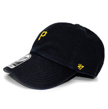 '47 Brand PITTBURGH PIRATES ABATE CLEAN UP STRAPBACK BLACK FTSPBP006画像