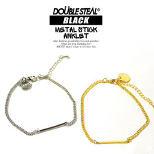 DOUBLE STEAL BLACK METAL STICK ANKLET 472-90207画像