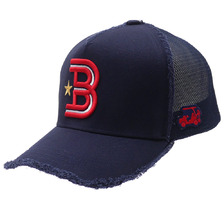 YOSHINORI KOTAKE DESIGN &times; BEAMS GOLF Bロゴ メッシュキャップ NAVY画像