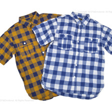 Cushman ブロックチェック 半袖ワークシャツ 25492画像